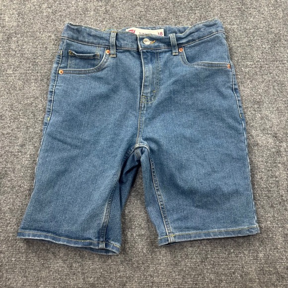 Levi's Pants - Levi's Slim Short Size 18 Blue Denim Bermuda Jorts Women